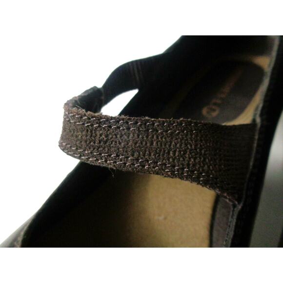 MERRELL US 9.5M Espresso Evera Draft Medium Heel Leather Mary Jane Pumps Shoes - Picture 3 of 9